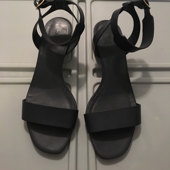 Navy JCrew leather sandals - Picture 2 of 5